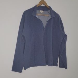 LL Bean ¼ Zip Pullover Blue XL